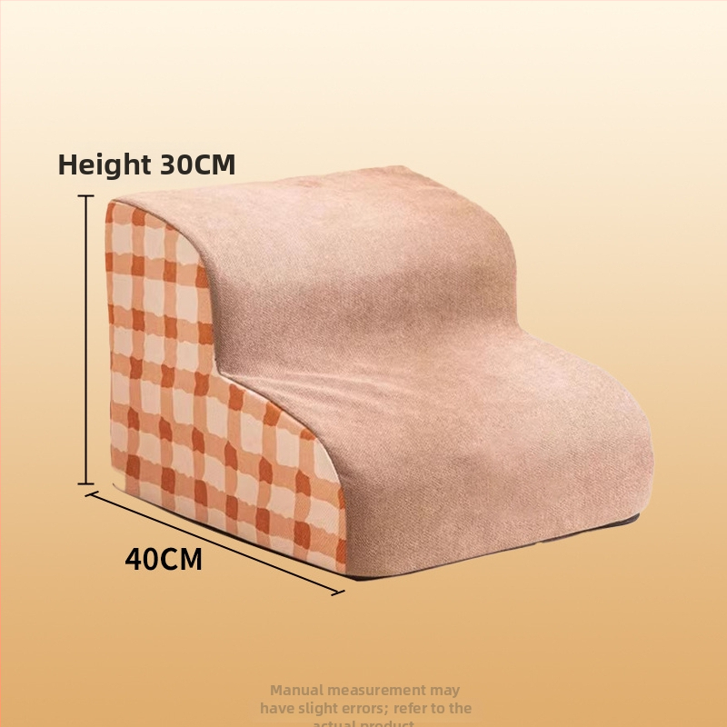 Suņu kāpnes gultai – velūrs, noņemamas un mazgājamas, mājdzīvnieku rampai