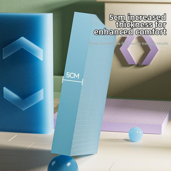 Joga paklājs no TPE materiāla, svars 1000 g, biezums 2,5 cm, piemērots fitnesam un ķermeņa veidošanai