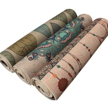 Yibo jogas paklājs – lina un dabīgā gumija, 0,5 cm biezums, 3 kg