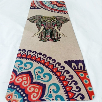 Yibo jogas paklājs – lina un dabīgā gumija, 0,5 cm biezums, 3 kg