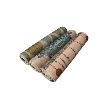 Yibo jogas paklājs – lina un dabīgā gumija, 0,5 cm biezums, 3 kg