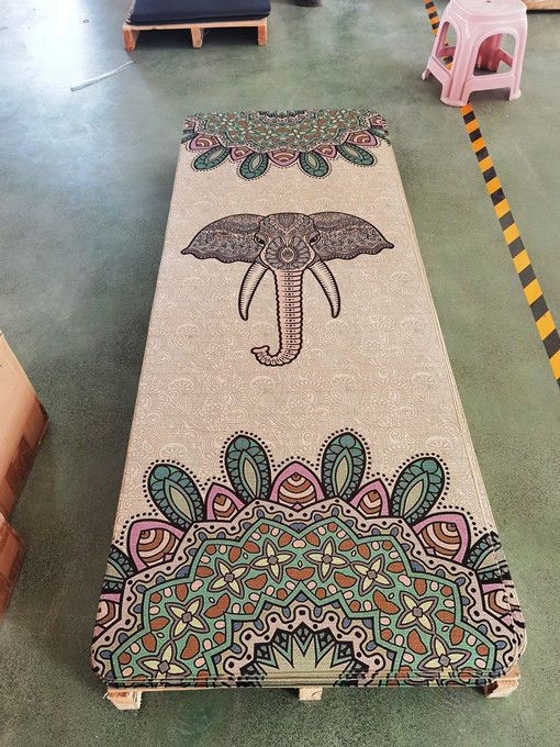 Yibo jogas paklājs – lina un dabīgā gumija, 0,5 cm biezums, 3 kg