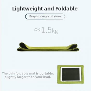 Jogas paklājs – dabīgā gumija, 6 mm, saliekams, vienkrāsains raksts