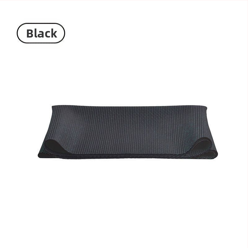 Jogas paklājs – dabīgā gumija, 6 mm, saliekams, vienkrāsains raksts