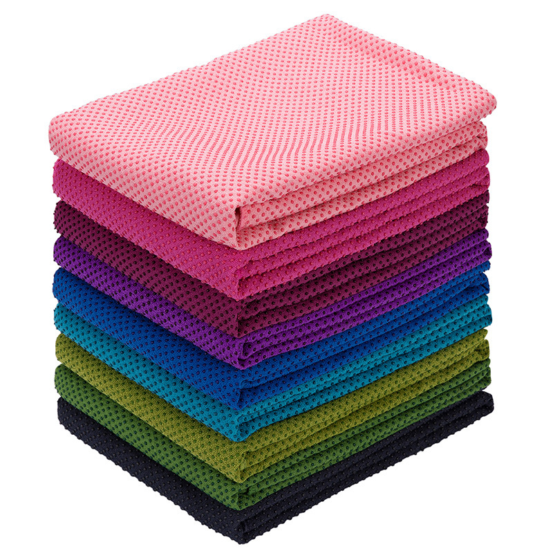 Poliestera jogas dvielis, 183×61 cm, 0,4 cm biezums, 490 g, piemērots jogas studijai, sviedru uzsūcošs un neslīdošs