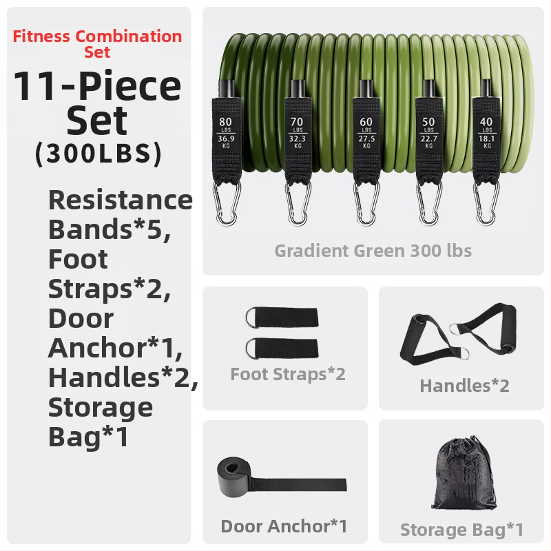 Asahi Ken vilces virve – TPE fitnesa pretestības virve, 150 lb spriegums, iepakojums 30 gab., pieaugušajiem