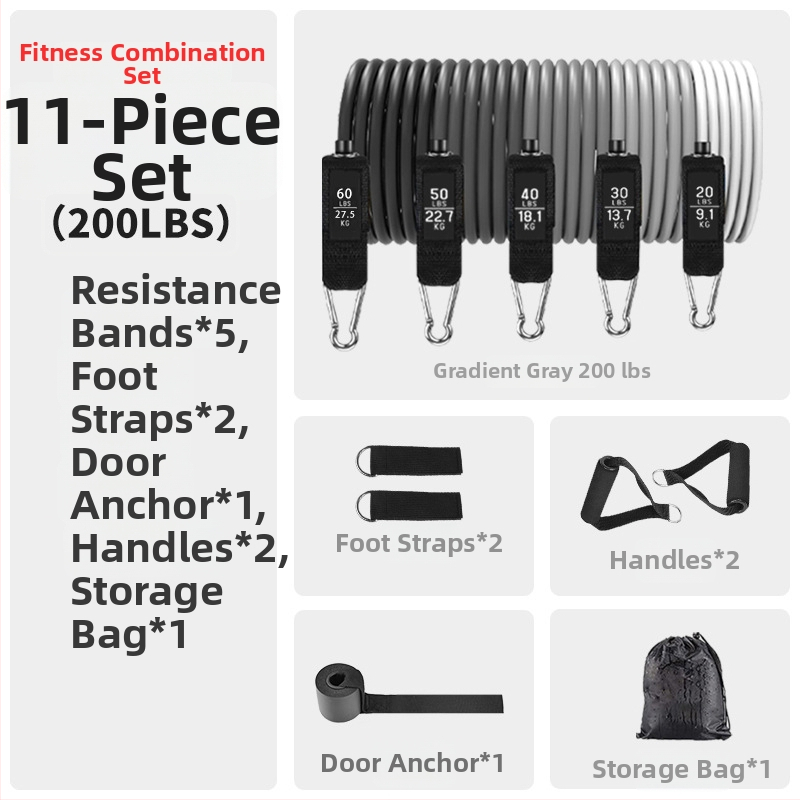 Asahi Ken vilces virve – TPE fitnesa pretestības virve, 150 lb spriegums, iepakojums 30 gab., pieaugušajiem