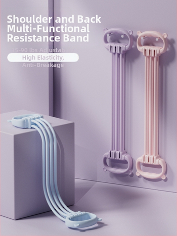 Kērame sprieguma trenētājs ar sešām saitēm, 8-formu dizains, regulējams spriegums, TPR materiāls