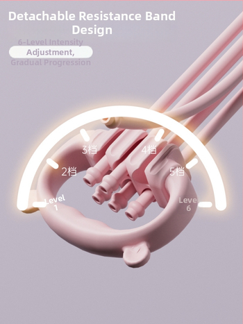 Kērame sprieguma trenētājs ar sešām saitēm, 8-formu dizains, regulējams spriegums, TPR materiāls