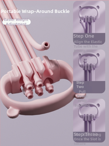 Kērame sprieguma trenētājs ar sešām saitēm, 8-formu dizains, regulējams spriegums, TPR materiāls