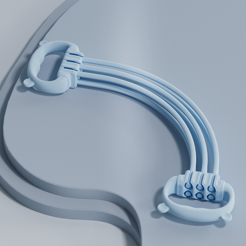 Kērame sprieguma trenētājs ar sešām saitēm, 8-formu dizains, regulējams spriegums, TPR materiāls