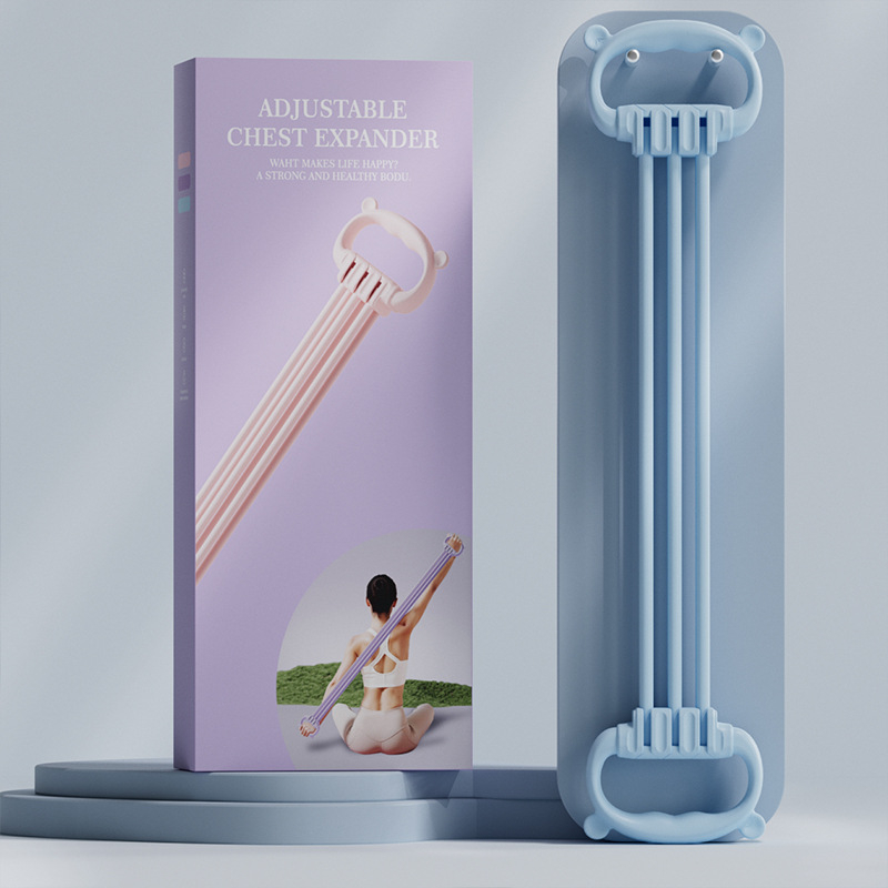 Kērame sprieguma trenētājs ar sešām saitēm, 8-formu dizains, regulējams spriegums, TPR materiāls