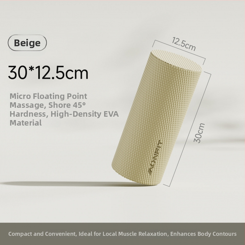 Ciets putu rolērs muguras un kāju masāžai — muskuļu relaksācija, jogas palīgs iesācējiem