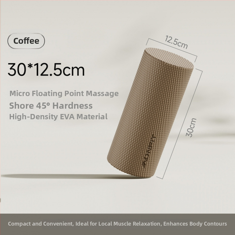 Ciets putu rolērs muguras un kāju masāžai — muskuļu relaksācija, jogas palīgs iesācējiem