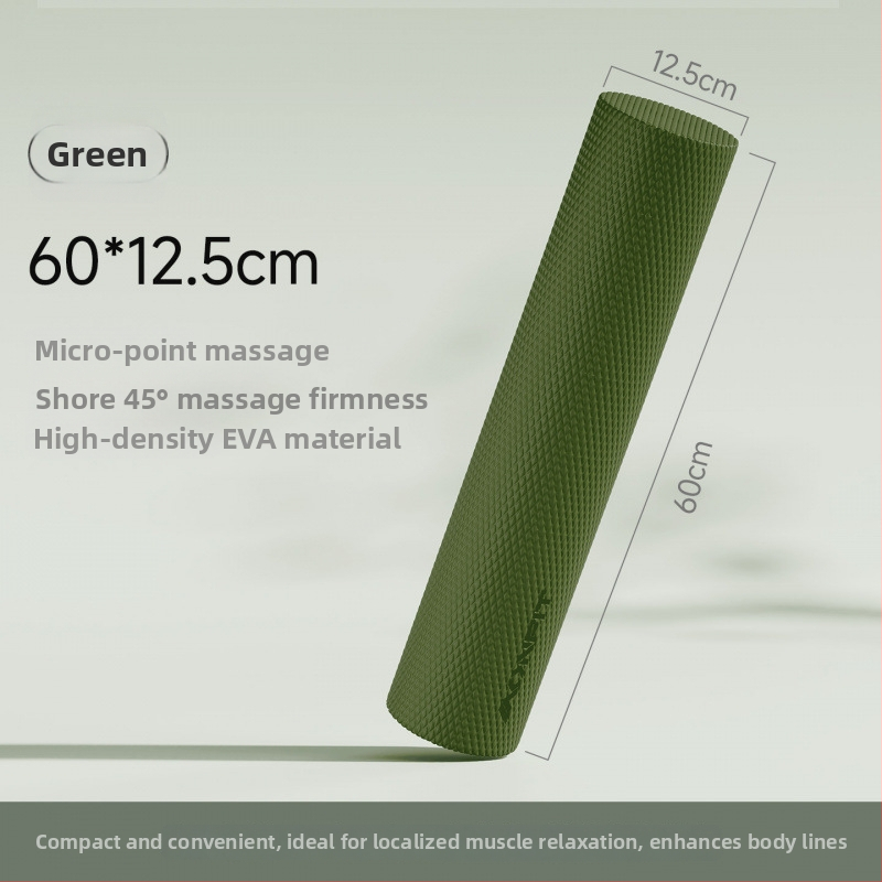 Ciets putu rolērs muguras un kāju masāžai — muskuļu relaksācija, jogas palīgs iesācējiem