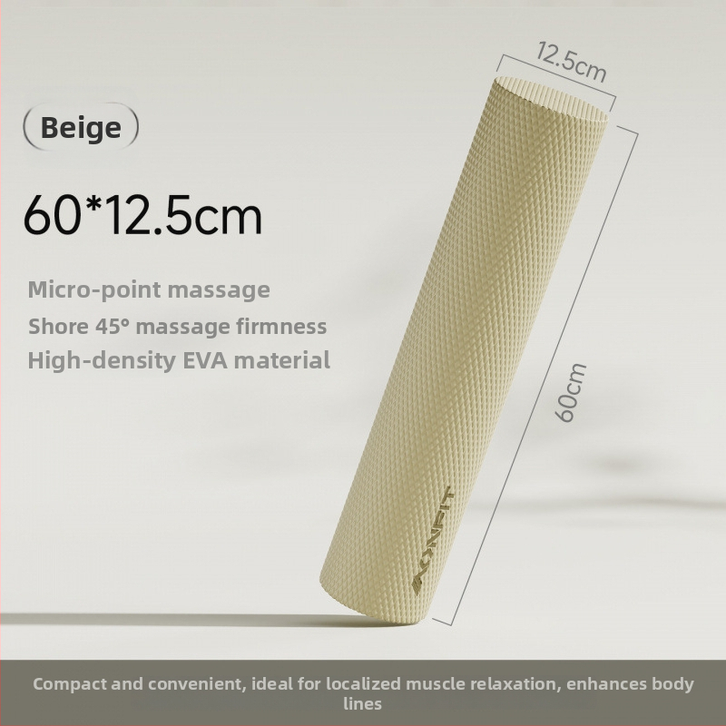 Ciets putu rolērs muguras un kāju masāžai — muskuļu relaksācija, jogas palīgs iesācējiem