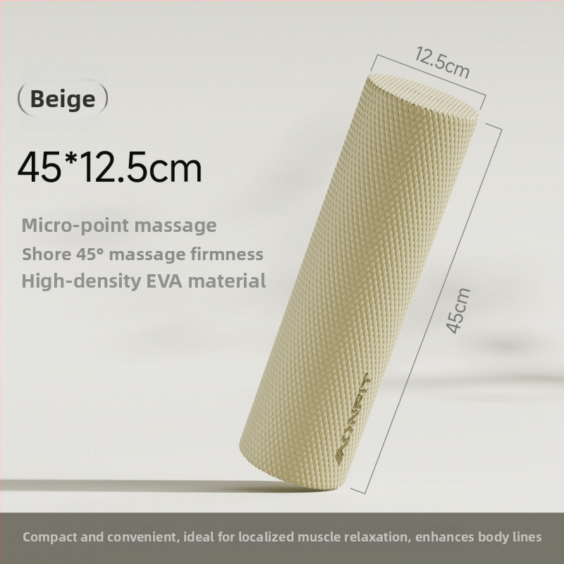 Ciets putu rolērs muguras un kāju masāžai — muskuļu relaksācija, jogas palīgs iesācējiem