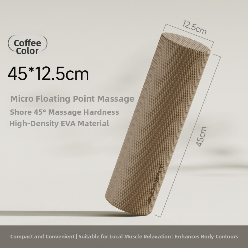 Ciets putu rolērs muguras un kāju masāžai — muskuļu relaksācija, jogas palīgs iesācējiem