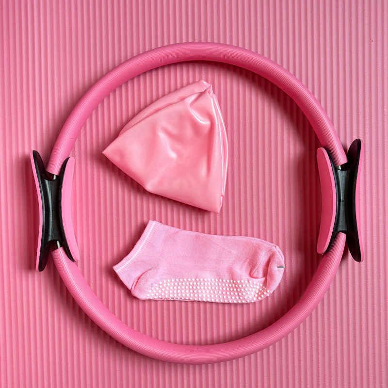 Pilates prsten s otporom za trening mišića nogu – poliestersko-pamučni materijal, Dillon, pomagala za jogu