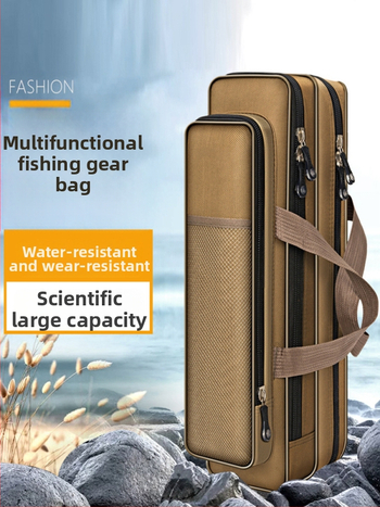 Yili to Swordfish makšķerēšanas soma, Oxford audums, kompakta ar vienas vai divslāņu konstrukciju, paredzēta makšķerēšanai – vieta nūjām, ēsmām, līnijai un ruļļai, nav ūdensnecaurlaidīga