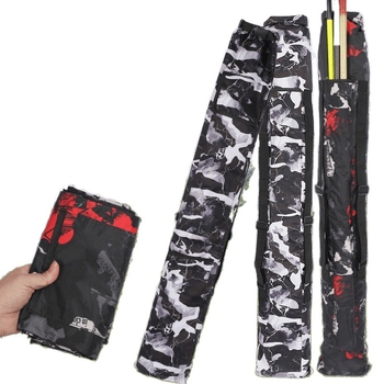 Plecu soma makšķerēšanas nūjai un lietussargam, PVC materiāls, saliekama un pārnēsājama