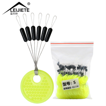 Gumijas cilindriskas krelles makšķerēšanai, 100 komplekti, augsta koncentrēšanās, makšķerēšanas piederumi