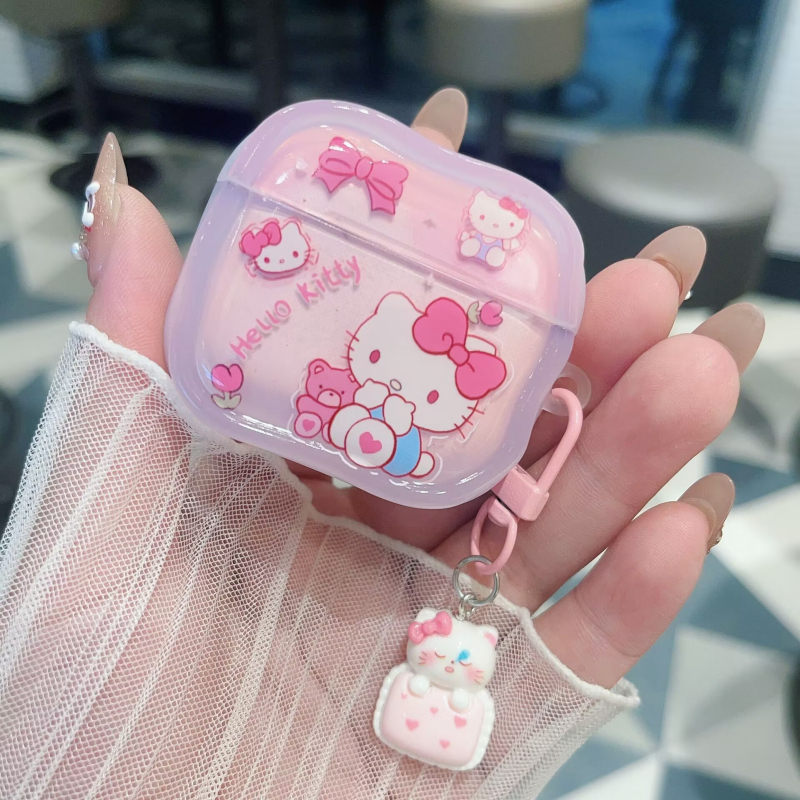 Θήκη AirPods, σιλικόνη, φορητή, στυλ καρτούν, συμβατή με Apple