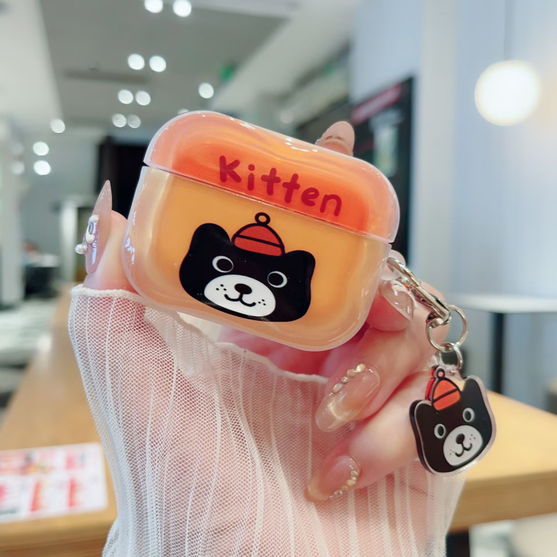 Θήκη AirPods, σιλικόνη, φορητή, στυλ καρτούν, συμβατή με Apple