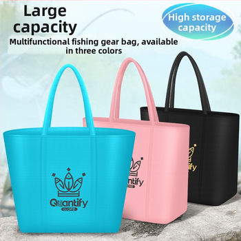 Zvejas piederumu uzglabāšanas soma — audums, ūdensnecaurlaidīga, salokāma, pārnēsājama