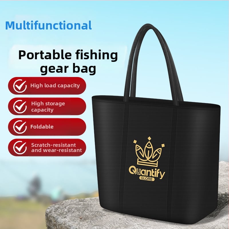 Zvejas piederumu uzglabāšanas soma — audums, ūdensnecaurlaidīga, salokāma, pārnēsājama