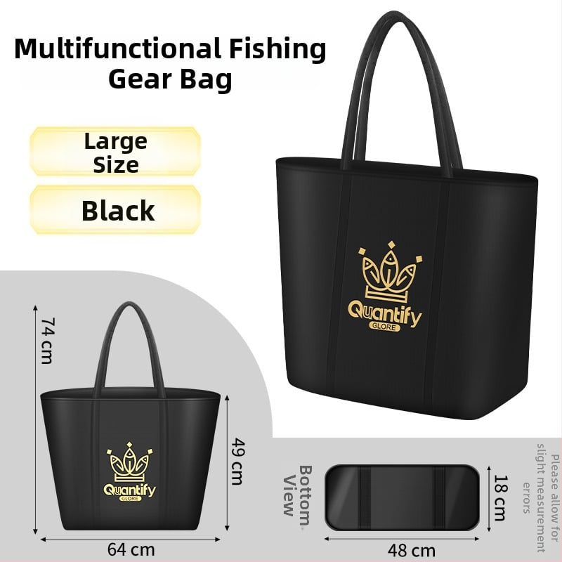 Zvejas piederumu uzglabāšanas soma — audums, ūdensnecaurlaidīga, salokāma, pārnēsājama