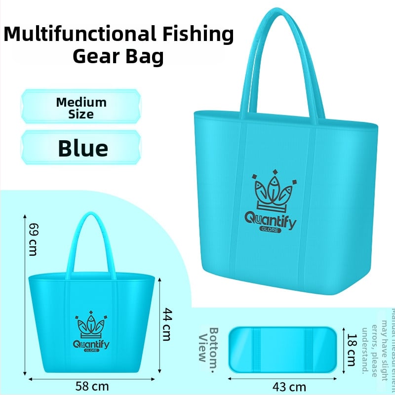 Zvejas piederumu uzglabāšanas soma — audums, ūdensnecaurlaidīga, salokāma, pārnēsājama