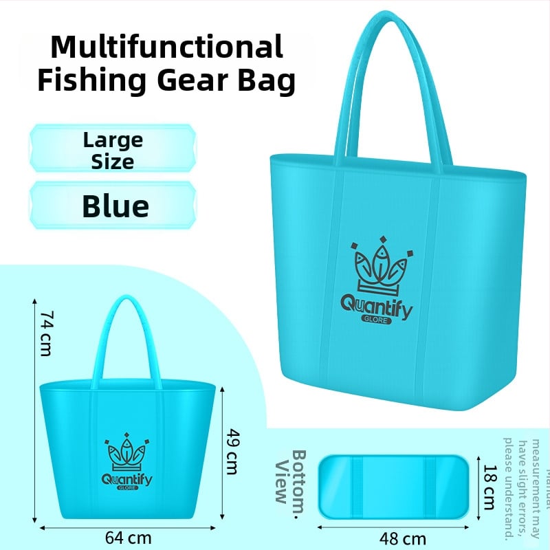 Zvejas piederumu uzglabāšanas soma — audums, ūdensnecaurlaidīga, salokāma, pārnēsājama