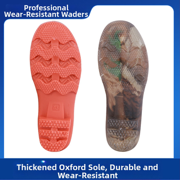 Unisex vandeniui atsparus žvejybos kombinezonos su lietaus kelnėmis ir vandens bateliais — atsparus dilimui, anti‑statinis, atsparus rūgštims ir šarmams, PVC audinys