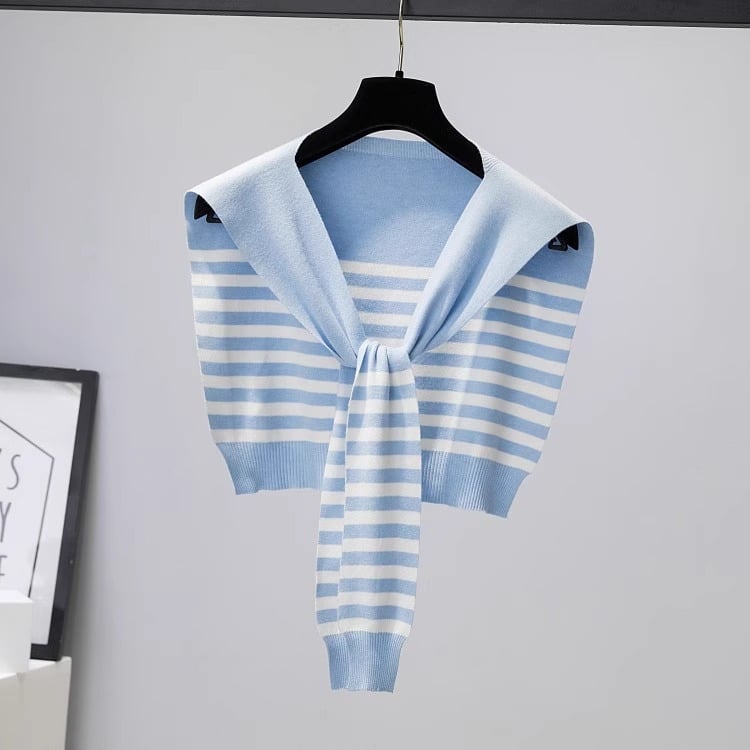 Раиран плетен шал за жени – декоративен аксесоар, корейски стил, вълна, пролетно-лятно-есенен