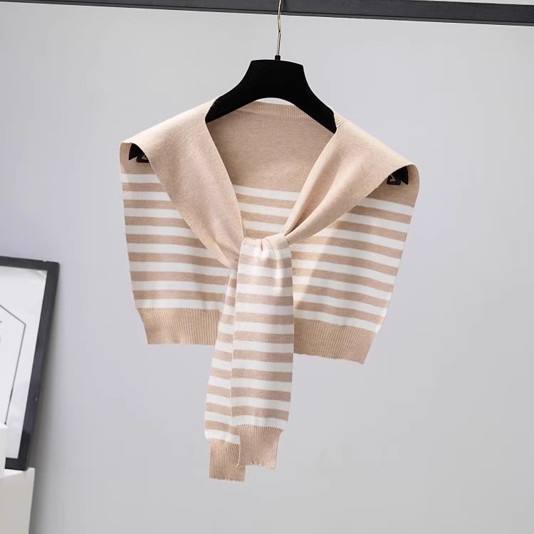 Раиран плетен шал за жени – декоративен аксесоар, корейски стил, вълна, пролетно-лятно-есенен