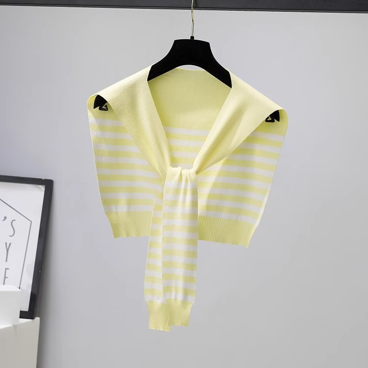 Раиран плетен шал за жени – декоративен аксесоар, корейски стил, вълна, пролетно-лятно-есенен