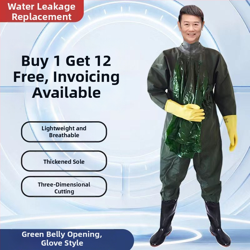 Viso kūno atsparus vandeniui žvejybos kombinezonas, viengabalis, storesnis audinys, pavasaris, vyriškas