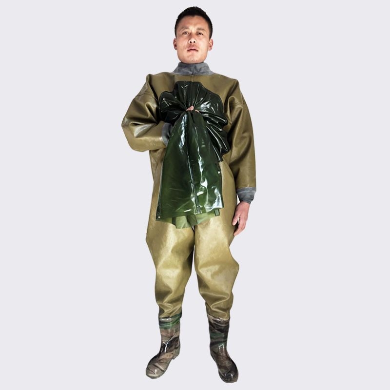 Viso kūno atsparus vandeniui žvejybos kombinezonas, viengabalis, storesnis audinys, pavasaris, vyriškas