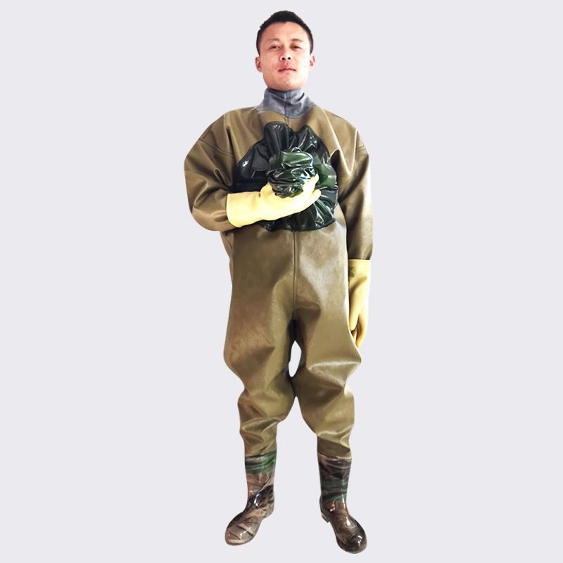 Viso kūno atsparus vandeniui žvejybos kombinezonas, viengabalis, storesnis audinys, pavasaris, vyriškas
