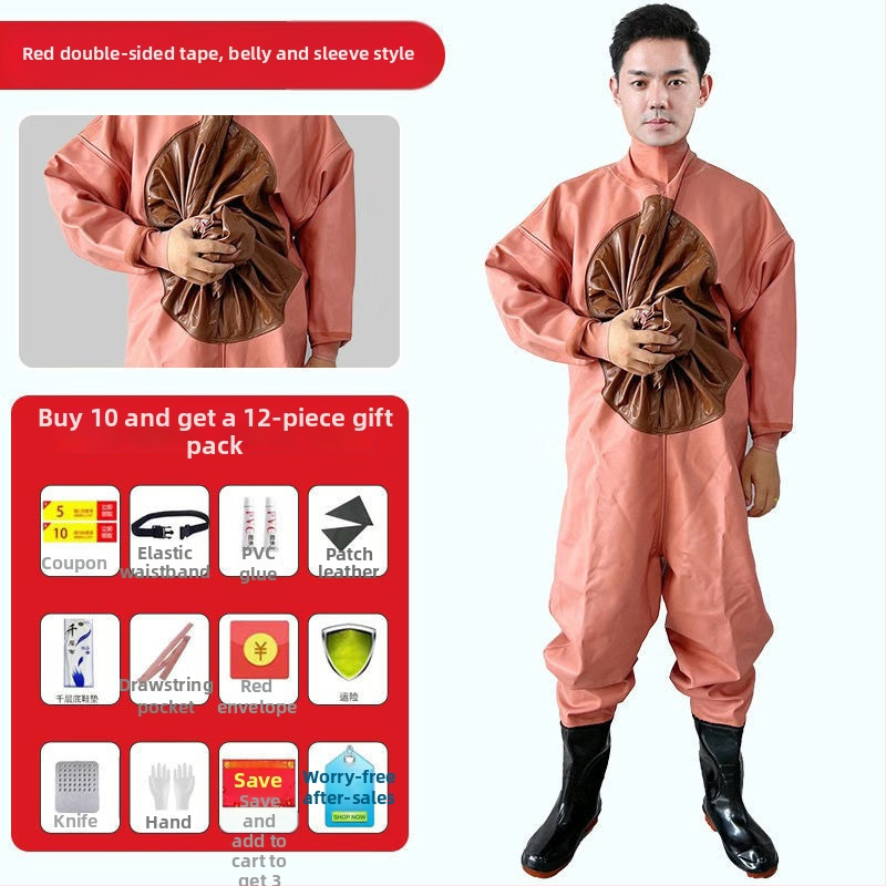 Viso kūno atsparus vandeniui žvejybos kombinezonas, viengabalis, storesnis audinys, pavasaris, vyriškas