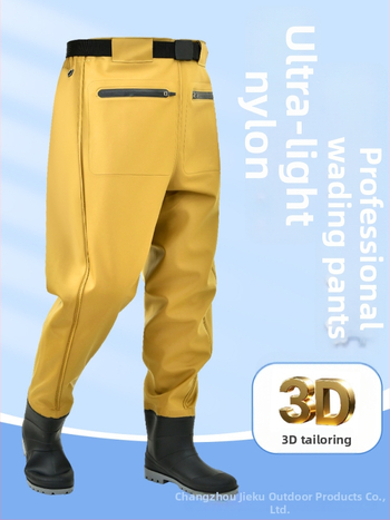 Žvejybos vandeni kombinezonos su liemens ilgio batų – lengvas, UV apsauga, vėjo atsparumas, dilimui atsparus, drėgmei atstumiantis audinys iš cheminių pluoštų vyriškiams