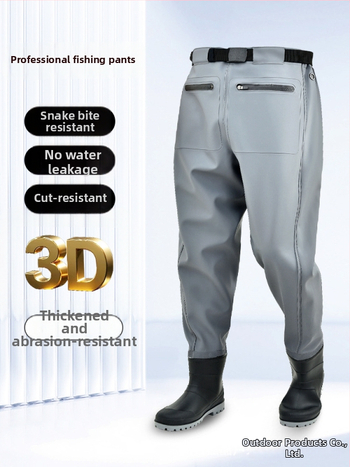 Žvejybos vandeni kombinezonos su liemens ilgio batų – lengvas, UV apsauga, vėjo atsparumas, dilimui atsparus, drėgmei atstumiantis audinys iš cheminių pluoštų vyriškiams