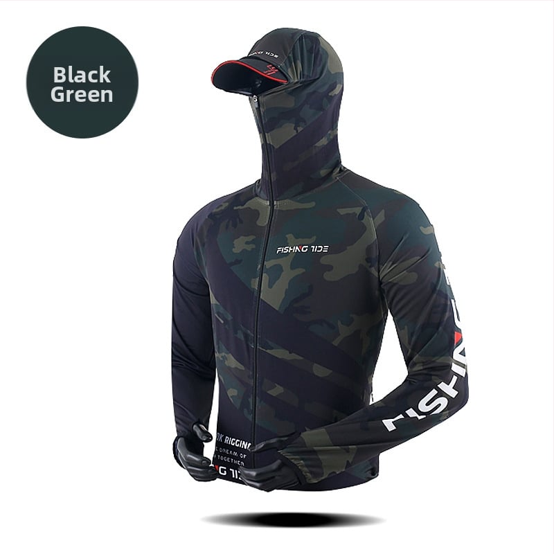 Unisex žvejybos drabužių komplektas su UV apsauga, ice silk audinys, greitai džiūstantis ir kvėpuojantis vasarai