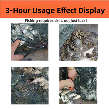 Tai Lane zvejas aizsardzības tīkls, saliekama krevetes kaste ar lietus tīklu, zīda materiāls