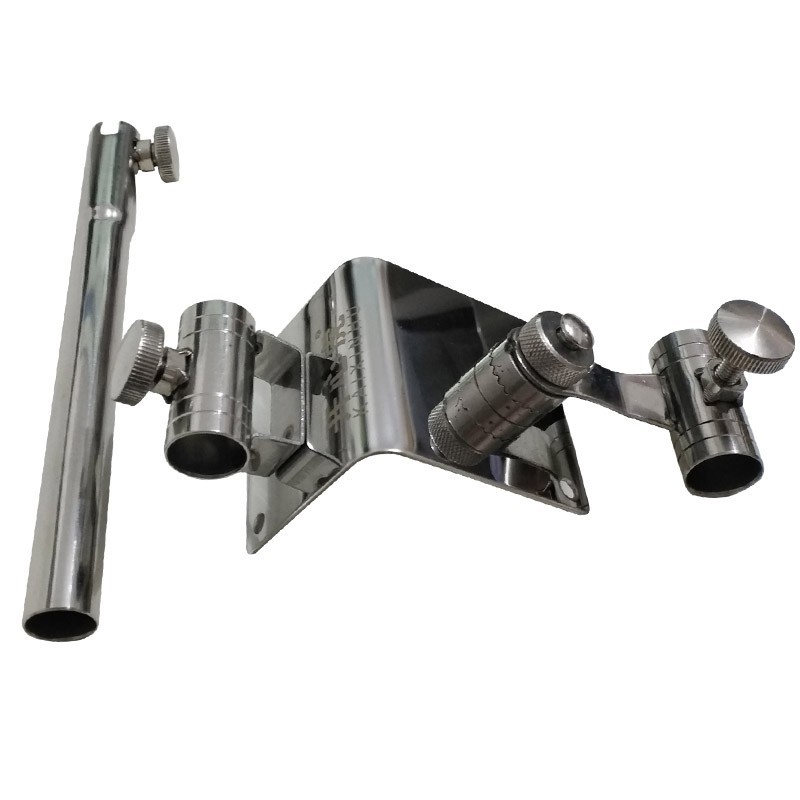 Nerđajući čelični fiksni kut ribolov – trodijelni set dodataka s nosačem za štapove, pladnjem za mamce i nosačem za kišobran | Happy Tiger