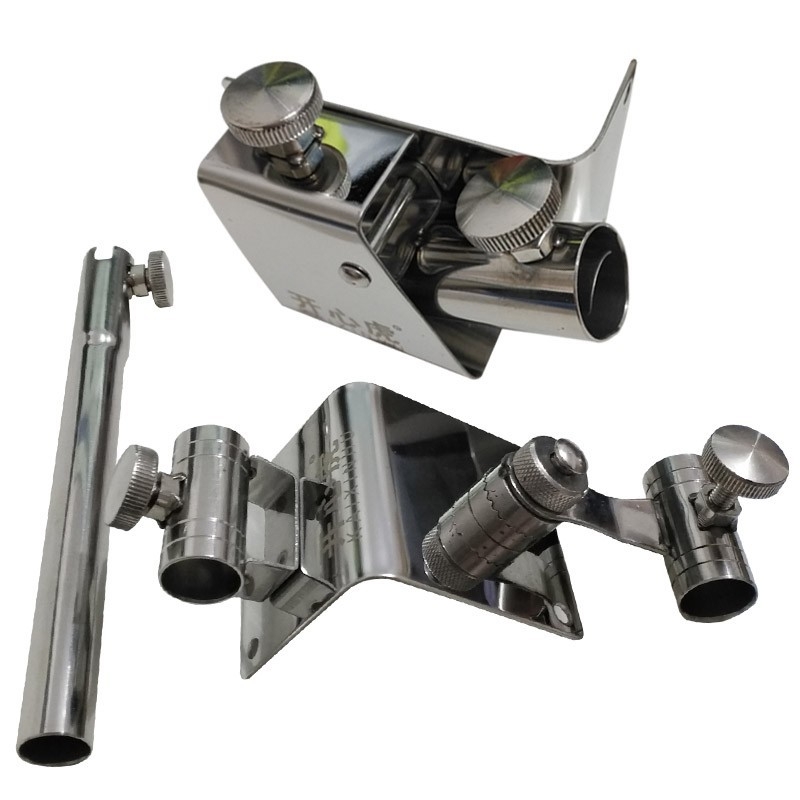 Nerđajući čelični fiksni kut ribolov – trodijelni set dodataka s nosačem za štapove, pladnjem za mamce i nosačem za kišobran | Happy Tiger