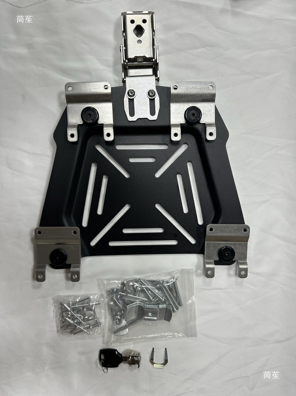 Universali greito atleidimo galinės bagažinės montavimo rinkinys motociklui