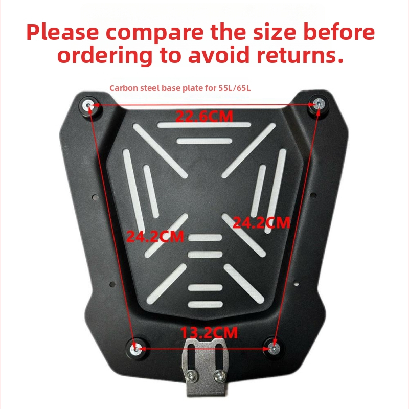 Universali greito atleidimo galinės bagažinės montavimo rinkinys motociklui