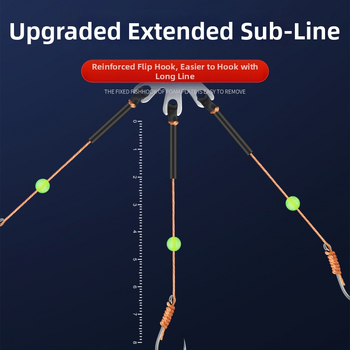 Eksplozīvo āķu komplekts ar bezrīkstošu astoņu zobu āķi un mīlšu klipu – Mengda (Zīmols: Mengda; Bezrīkstošs; Astoņi zobi; Piemērots zvejai okeānā, upēs un ezeros)